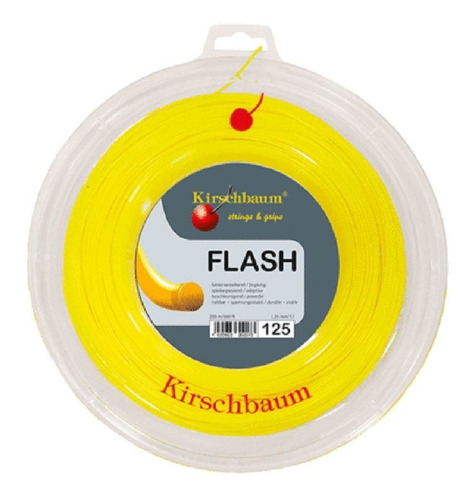 Rollo De Cuerda Kirschbaum Flash Monofilamento Liso 1.25mm Color Amarillo
