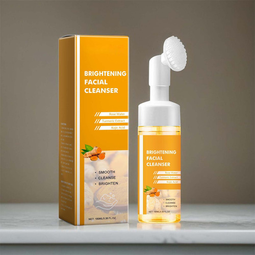 Limpiador Facial Con Cúrcuma, Limpieza Profunda, Crema Facia