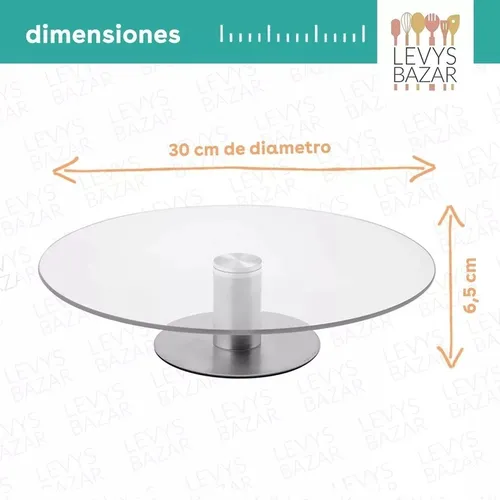 Plato giratorio de vidrio hotsell