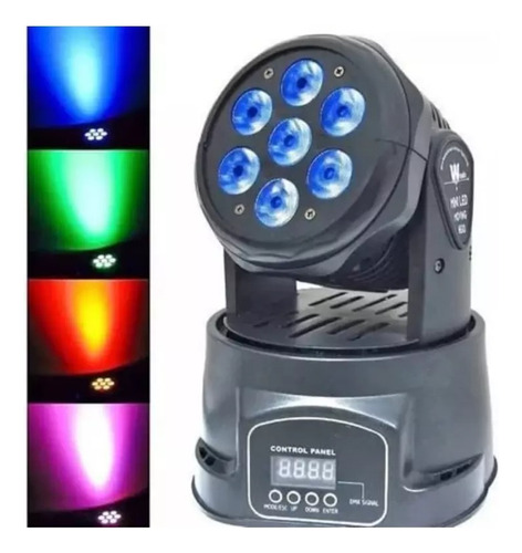 Cabeza Movil Led Dmx Ritmica 56w Dj Power