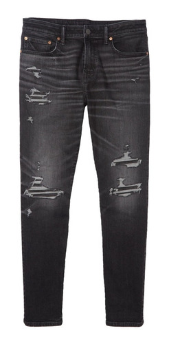 Jeans American Eagle Airflex+athletic Fit Con Parches Hombre