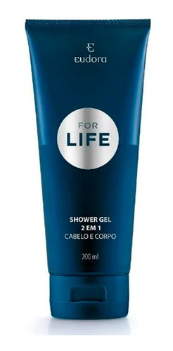 For Life Deo Colônia + Shower Gel + Necessaire Azul
