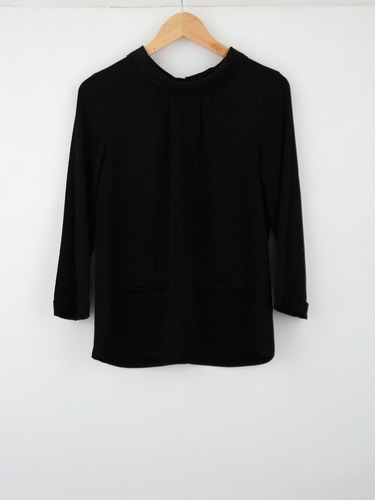 Blusa Negra Importada. Massimo Dutti