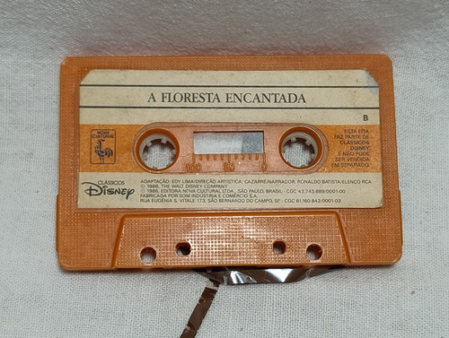 Tape Fita Cassete Quebrada Clássico Disney Os Quatro Músicos (Usado)