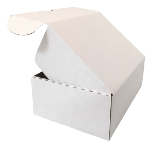 100 Mailbox 30x20x10 Cm Caja Envios Carton Corrugado Blanco Blanco