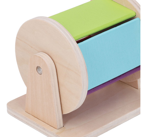 Tambor Rodante, De Madera, Color, Cognición Sensorial, Educa