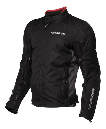 Campera Moto Negra Cordura Nine To One Fuse