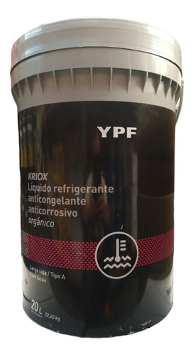  Refrigerante Anticorrosivo Organico Kriox  X 20 L Ypf