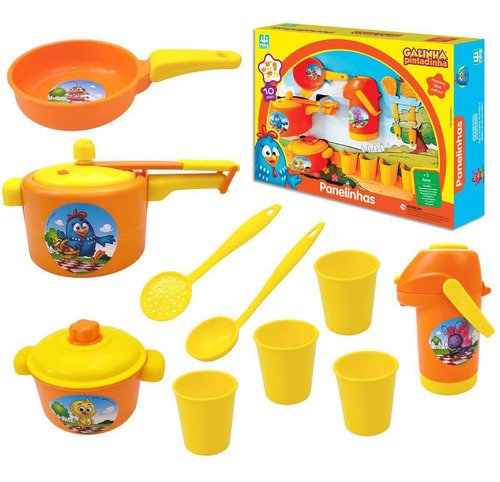 Brinquedo De Cozinha Galinha Pintadinha Jogo Panela Infantil