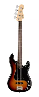 Baixo Fender American Performer Precision, 3 cores, acabamento corporal em cetim Sunburst, número de cordas, 4, orientação à direita