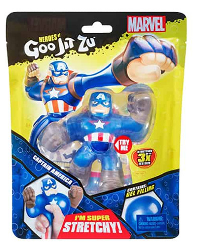 Goojitzu Goo Jit Zu Marvel Capitán América Figura Estirable