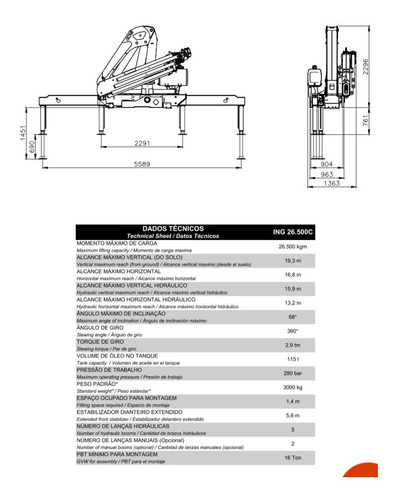 Hidrogrúa Ing 26500c