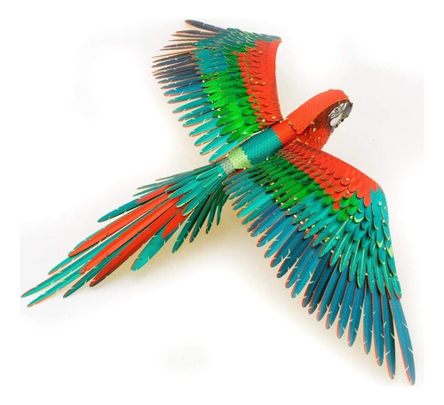 Guacamayo Jubileo Fascinations Rompecabezas Metálico 3d