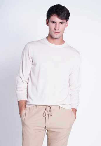 Sweater Hombre Ulla Beige Fw 2023 New Man