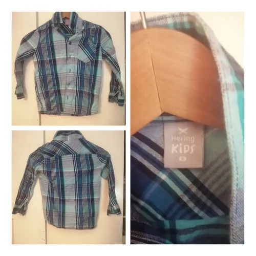 comprar Camisa De Niño 6 Manga Larga  Varón Escolar Azul Deportivo