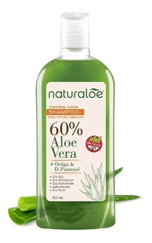 Naturaloe Shampoo 60% Aloe Vera 360ml 