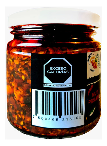 Sazón Norteño Salsa Macha Vegana 200g Frasco 1 Unidad