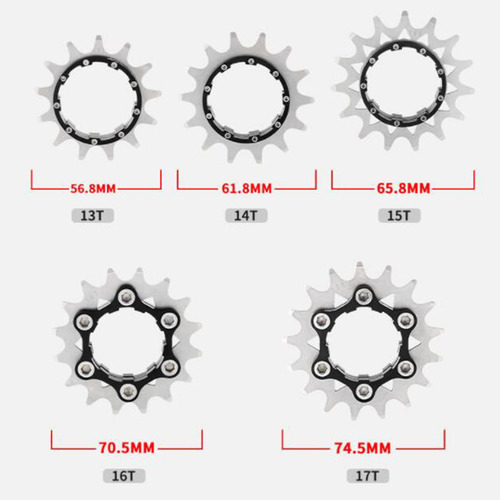 Bicicleta 13t Cassette Un Solo Cog Piñón Cog Oro Oro 13t
