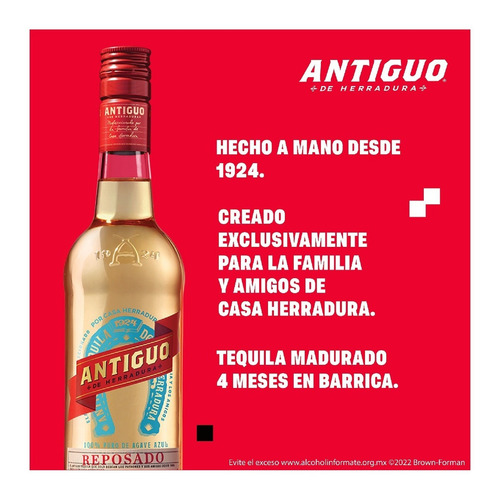 Tequila Antiguo Reposado De Herradura 700ml