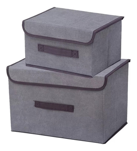 Organizador Caja Box Plegable Apilable X 2 Un Universo Hobby