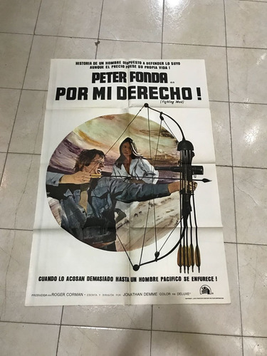 Antiguo Afiche De Cine Original C/peter Fonda-envios 