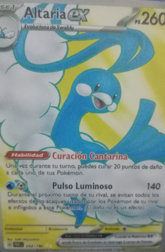 Altaria Ex Alt Pokemon Carta Proxy/repli