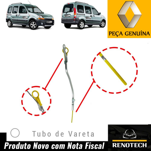 Tubo Da Vareta De Oleo Kangoo 1.6 16v K4m 8200666287 