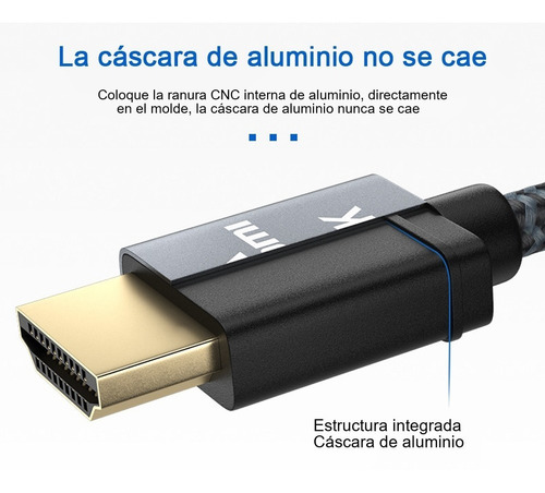 Imagen 6 de 10 de Cable Para Ultra Alta Definición Versión 2.1 4k 8k Hd 2k Uhd