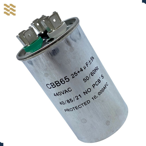 Capacitor Duplo 25+4uf 440v Cbb65 Friven