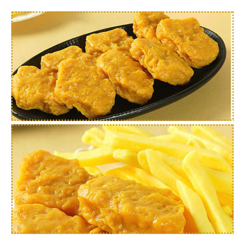 1 Juego De Patatas Fritas Falsas Modelo Pollo Frito Artifici