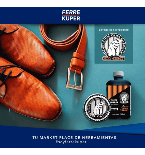 Cera Para Calzado Liquida El Oso 70 Ml Café