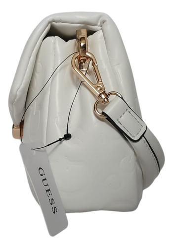 Crossbody Guess Color Blanco Para Mujer Nuevo Y Original Blanco Logo Níquel Blanco