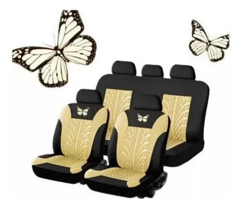 Funda De Asiento De Coche Universal Con Diseño De Mariposa