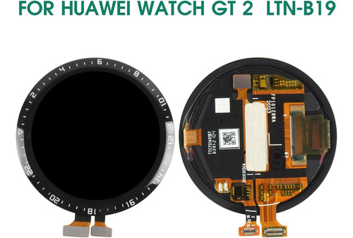 . Tela De Toque Lcd Para Huawei Watch Gt2 46 Mm Ltn-b19 D