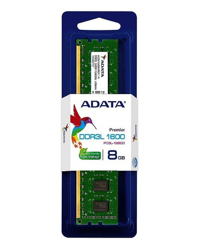 Memoria Ddr3l Adata Premier 8gb 1600mhz 1.35v Box