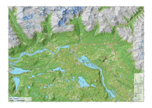 Imagen 2 de 4 de Mapa Topográfico: Cerro Castillo Norte / Sur
