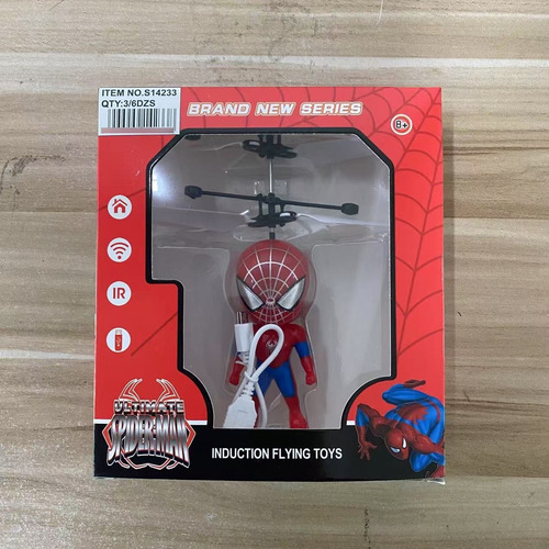 Juguete Volador Spiderman Con Sensor De Infrarrojos Rojo