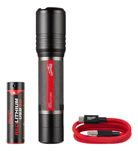 Linterna Led Enfoque Rotativo Recargable Milwaukee