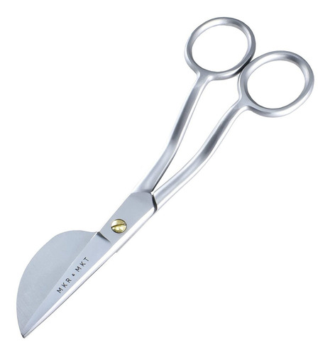 Tijera Mango Doble Curva/pelicano/14.7cm/ P/bordado-plateada