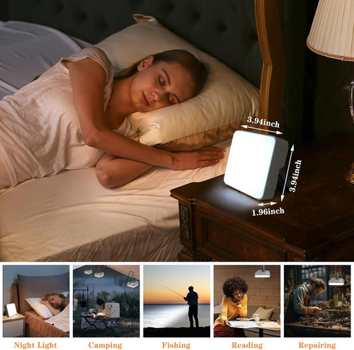 Lampara Solar De Camping Led Recargable Con Gancho Usb