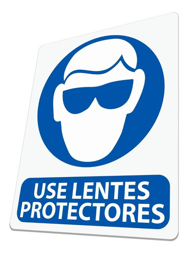 Señal Use Lentes Protectores, Cartel, Seguridad Industrial