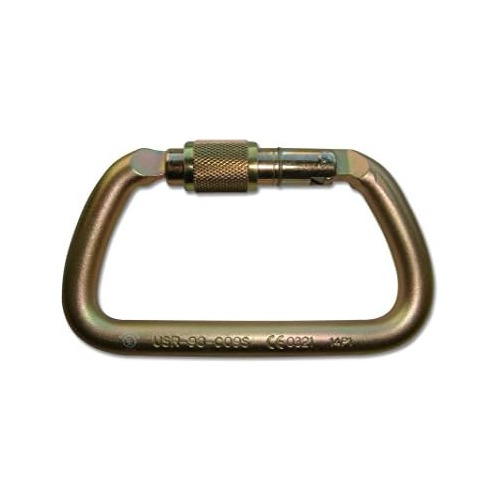 Usr-98-c09s Nfpa D Carabiner Screw Lock, Zink Plated Fi...