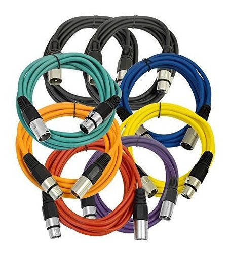 Sismica Bundle   cable Audio 8 pack 10 'xlr Microfono Cable