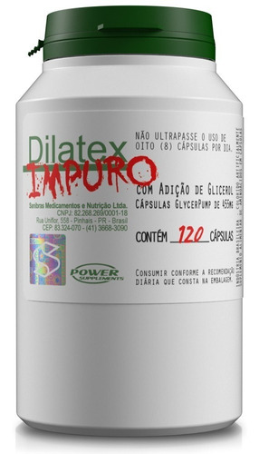 Vasodilatador Dilatex Impuro 120caps - Power - Extra Pump 