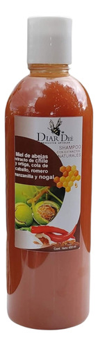 Shampoo Con Chile, Romero, Miel, Ortiga, Manzanilla Y Nogal.