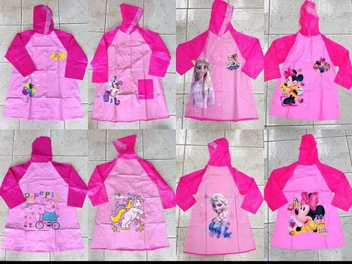 Impermeables Ponchos Para Niños Y Niñas Princesas Spiderman 