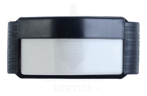 Lampara Aplique Pared Tortuga Rectangular Exterior Apto Led