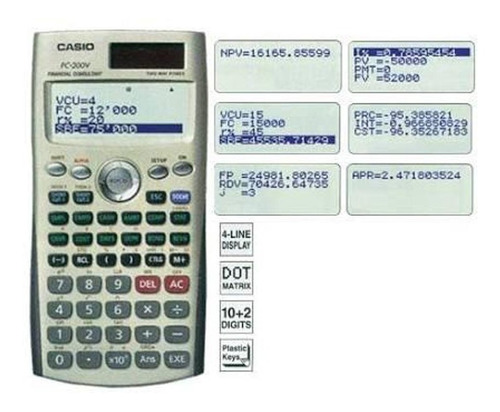 Casio Fc-200 Calculadora Financiera Original