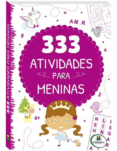 Libro 333 Atividades Para Meninas De Little Pearl Books Bra