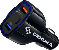 Comprar Cargador Auto X3 Usb Celular + Usb C Con Tecnologia Dehuka Super Rapido 12v-32v Abs Pc Proteccion Inteligente Modelo Universal Apple Android Tablet Carga Eficiente Y Segura Para Dispositivos Moviles